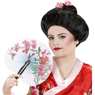 CARTOON Parrucca da geisha accessorio per costumi e travestimenti da giapponese carnevale feste a tema cosplay CARTOON Parrucca da geisha accessorio per costumi e travestimenti da giapponese carnevale feste a tema cosplay