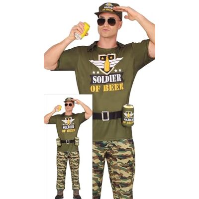 Costume da soldato della birra per uomo - Costumi Costume da soldato della birra per uomo - Costumi