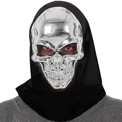 BigBuy Carnival Maschera Scheletro Argento BigBuy Carnival Maschera Scheletro Argento