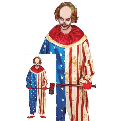 Fiestas Guirca - Costume da clown Patriota XL 54-56 - costume Fiestas Guirca - Costume da clown Patriota XL 54-56 - costume