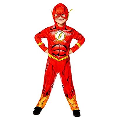 amscan Costume da supereroe di The Flash, costume da Warner Bros DC Comics, per bambini e ragazzi, riciclabile, giallo e rosso, 10-12 Anni amscan Costume da supereroe di The Flash, costume da Warner Bros DC Comics, per bambini e ragazzi, riciclabile, giallo e rosso, 10-12 Anni