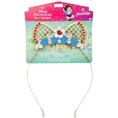 Disney Official Tiara bimbi Biancaneve, Biancaneve e i sette nani, accessorio per costume con finitura dorata, fiori di melo e strass Disney Official Tiara bimbi Biancaneve, Biancaneve e i sette nani, accessorio per costume con finitura dorata, fiori di melo e strass