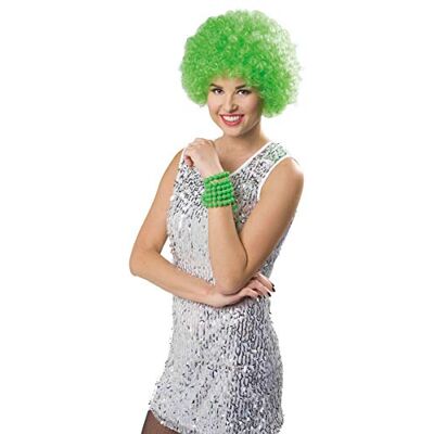 Folat Parrucca afro verde neon Folat Parrucca afro verde neon