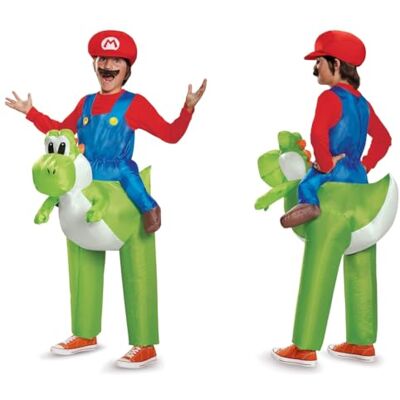 Disguise DIS85150CH Costume gonfiabile da Mario, per bambino, Yoshi Disguise DIS85150CH Costume gonfiabile da Mario, per bambino, Yoshi