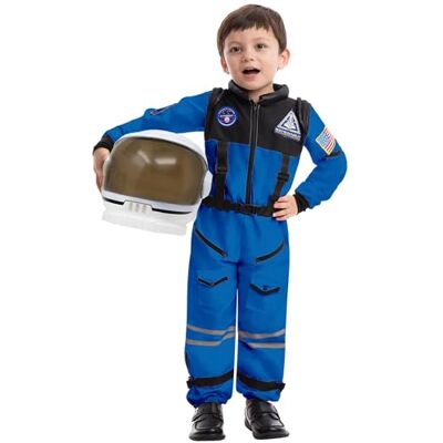 Spooktacular Creations Costume da astronauta blu con casco per bambini, tuta spaziale, tuta spaziale, costume da pilota NASA per bambini e bambine, gioco di ruolo per finta Piccolo (5-7 anni) Spooktacular Creations Costume da astronauta blu con casco per bambini, tuta spaziale, tuta spaziale, costume da pilota NASA per bambini e bambine, gioco di ruolo per finta Piccolo (5-7 anni)