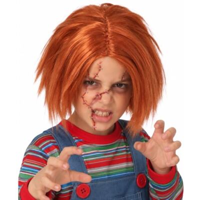 CARTOON Parrucca Bambola Assassina Bambino – Capelli Rossi Horror per Halloween CARTOON Parrucca Bambola Assassina Bambino – Capelli Rossi Horror per Halloween