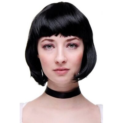 WIG ME UP Bellissimo Parrucca da Party, Caschetto, Nero, Disco, Corta & Impertinente PW0114-P103 WIG ME UP Bellissimo Parrucca da Party, Caschetto, Nero, Disco, Corta & Impertinente PW0114-P103