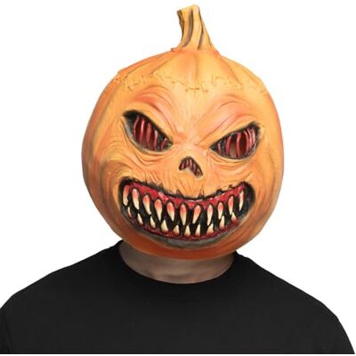 Boland Maschera in lattice Mostro zucca, maschera da zucca per Halloween, Carnevale, feste a tema o costume horror Boland Maschera in lattice Mostro zucca, maschera da zucca per Halloween, Carnevale, feste a tema o costume horror