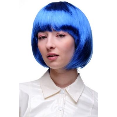 WIG ME UP Bellissimo Parrucca Da Party, Caschetto, Blu, Disco, Corta & Impertinente WIG ME UP Bellissimo Parrucca Da Party, Caschetto, Blu, Disco, Corta & Impertinente