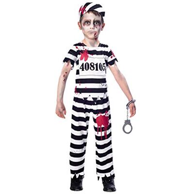 amscan 9902657 – Costume da detenuto zombie, per bambini, per Halloween, età: 5-6 anni amscan 9902657 – Costume da detenuto zombie, per bambini, per Halloween, età: 5-6 anni