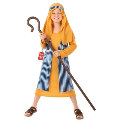 Fun Shack Vestito Pastore Bambino, Costume Presepe Halloween Bambino, S Fun Shack Vestito Pastore Bambino, Costume Presepe Halloween Bambino, S