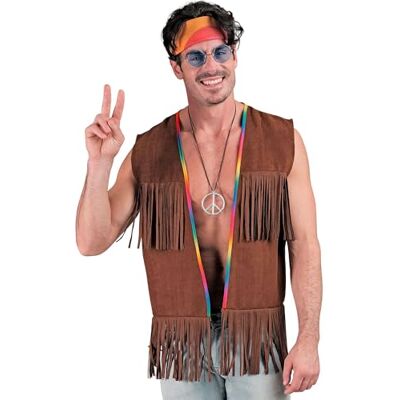 Gilet Hippie Anni '70 - Design con Frange Gilet Hippie Anni '70 - Design con Frange