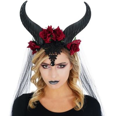 Chaks Diadema da Regina Malvagia, accessorio gotico, Halloween Chaks Diadema da Regina Malvagia, accessorio gotico, Halloween