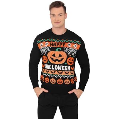 FIESTAS GUIRCA Maglione Halloween Zucca (48-50/M) Pullover Festivo per Feste in Maschera e Celebrazioni Ideale per Halloween e Altre Occasioni Unisex Multicolore FIESTAS GUIRCA Maglione Halloween Zucca (48-50/M) Pullover Festivo per Feste in Maschera e Celebrazioni Ideale per Halloween e Altre Occasioni Unisex Multicolore