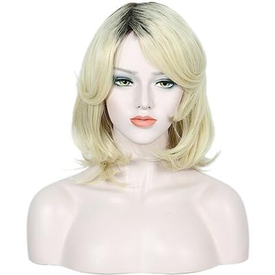 Linfairy Parrucca Cosplay Corta Bionda Ombre Costume Di Halloween Per Le Donne Linfairy Parrucca Cosplay Corta Bionda Ombre Costume Di Halloween Per Le Donne