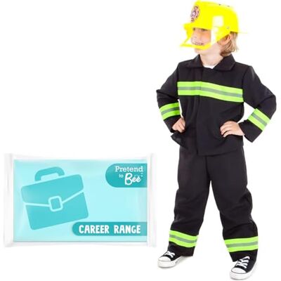 Pretend to Bee Costume da ufficiale dei vigili del fuoco e dei soccorsi, per bambini, multicolore, 3-5 anni Pretend to Bee Costume da ufficiale dei vigili del fuoco e dei soccorsi, per bambini, multicolore, 3-5 anni