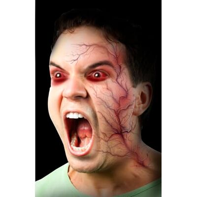 FIESTAS GUIRCA Tatuaggio Vena Rosso (30x13 cm) Trucco e FX per Halloween, Carnevale e Feste in Maschera Ideale per Bambini e Adulti Rosso FIESTAS GUIRCA Tatuaggio Vena Rosso (30x13 cm) Trucco e FX per Halloween, Carnevale e Feste in Maschera Ideale per Bambini e Adulti Rosso