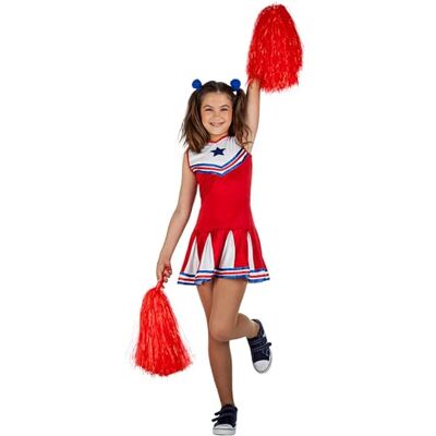 Boland Costume da cheerleader per bambini, abito corto, costume in maschera per feste a tema, Halloween o carnevale, calcio Boland Costume da cheerleader per bambini, abito corto, costume in maschera per feste a tema, Halloween o carnevale, calcio