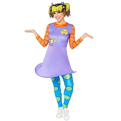 amscan Travestimenti, Costume da sottaceti Angelica con licenza ufficiale Rugrats per adulti, taglia 40-40 amscan Travestimenti, Costume da sottaceti Angelica con licenza ufficiale Rugrats per adulti, taglia 40-40
