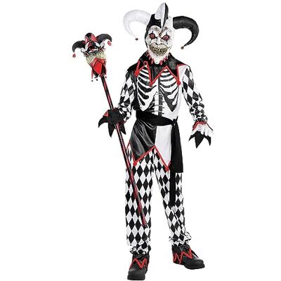 amscan Costume da bambino Sinister, clown assassino, clown horror, Halloween, carnevale, festa a tema amscan Costume da bambino Sinister, clown assassino, clown horror, Halloween, carnevale, festa a tema
