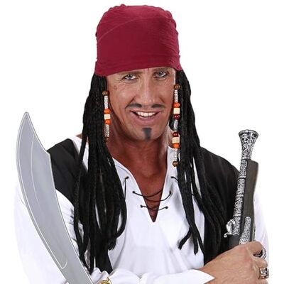 W WIDMANN MILANO Party Fashion WIDMANN Bandana Pirata con Capelli Dreadlocks W WIDMANN MILANO Party Fashion WIDMANN Bandana Pirata con Capelli Dreadlocks