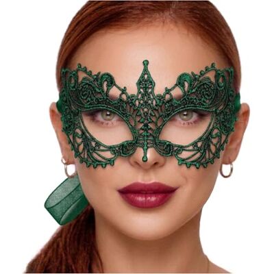 Luxury Mask Maschera da donna in pizzo verde Luxury Mask Maschera da donna in pizzo verde