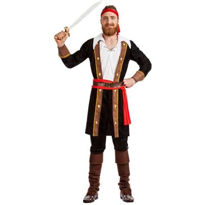 Boland Costume da pirata Bryan per uomo, 7 pezzi, costume in maschera per feste a tema, Halloween o carnevale, marinaio Boland Costume da pirata Bryan per uomo, 7 pezzi, costume in maschera per feste a tema, Halloween o carnevale, marinaio