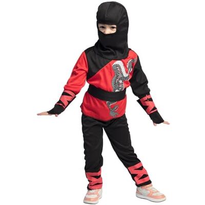 Boland Costume Ninja per bambini, 3 4 anni, travestimento, costumi in maschera per bambini per carnevale e feste a tema Boland Costume Ninja per bambini, 3 4 anni, travestimento, costumi in maschera per bambini per carnevale e feste a tema