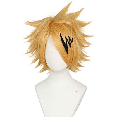 Linfairy Womens Game Wig Costume Halloween Cosplay Parrucche per Uomini (Bionda+Capelli) Linfairy Womens Game Wig Costume Halloween Cosplay Parrucche per Uomini (Bionda+Capelli)