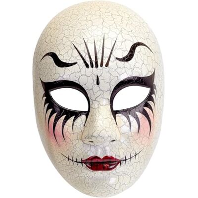 Maschera Commedia Dell'Arte Widmann con viso incrinato Maschera Commedia Dell'Arte Widmann con viso incrinato