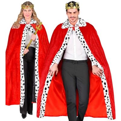 W WIDMANN MILANO Party Fashion Mantello da re, rosso, 140 cm, mantello, mantello, principe, re e regine, Medioevo W WIDMANN MILANO Party Fashion Mantello da re, rosso, 140 cm, mantello, mantello, principe, re e regine, Medioevo