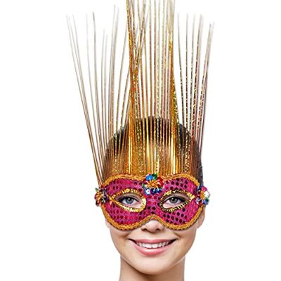 Folat Maschera veneziana magenta-oro deluxe Folat Maschera veneziana magenta-oro deluxe