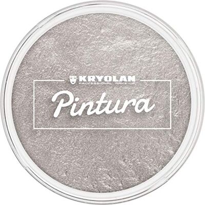 Kryolan Pittura ad acqua per trucco argento, 20 ml, trucco per bambini a base d'acqua, per viso e corpo, certificato CE, ad asciugatura rapida, facile da pulire e coprente individualmente Kryolan Pittura ad acqua per trucco argento, 20 ml, trucco per bambini a base d'acqua, per viso e corpo, certificato CE, ad asciugatura rapida, facile da pulire e coprente individualmente