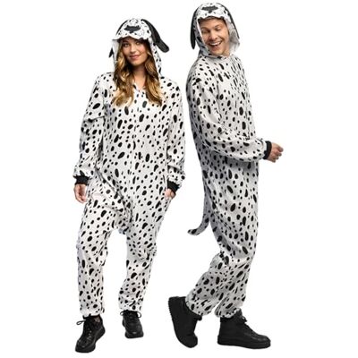 Boland Costume da dalmata, da animale cane, tutina in peluche, di carnevale per feste a tema Boland Costume da dalmata, da animale cane, tutina in peluche, di carnevale per feste a tema