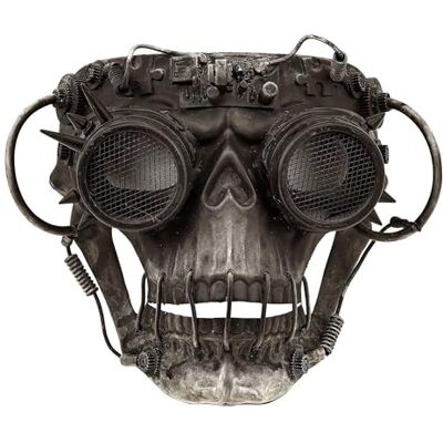 W WIDMANN MILANO Party Fashion Maschera Steampunk per adulti, lupo o teschio, accessorio per Carnevale, Halloween W WIDMANN MILANO Party Fashion Maschera Steampunk per adulti, lupo o teschio, accessorio per Carnevale, Halloween