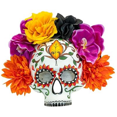 W WIDMANN MILANO Party Fashion Maschera Dia de los Muertos, per adulti, Regina dei Morti, accessorio Giorno dei Morti W WIDMANN MILANO Party Fashion Maschera Dia de los Muertos, per adulti, Regina dei Morti, accessorio Giorno dei Morti