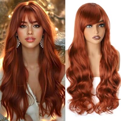 Colorfulpanda 32Pollic/80cm Parrucca Di Moda Capelli Lunghi Ricci Cosplay (Marrone) Colorfulpanda 32Pollic/80cm Parrucca Di Moda Capelli Lunghi Ricci Cosplay (Marrone)