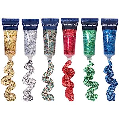 Kryolan Multi Gel Glitter Set con 6 colori – Multicolor – Perfetto per trucco per bambini, feste, carnevale e festival! Per uno styling scintillante di viso, corpo e capelli Kryolan Multi Gel Glitter Set con 6 colori – Multicolor – Perfetto per trucco per bambini, feste, carnevale e festival! Per uno styling scintillante di viso, corpo e capelli