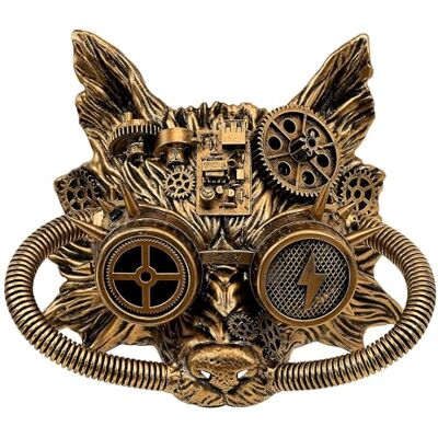 W WIDMANN MILANO Party Fashion Maschera Steampunk per adulti, lupo o teschio, accessorio per Carnevale, Halloween W WIDMANN MILANO Party Fashion Maschera Steampunk per adulti, lupo o teschio, accessorio per Carnevale, Halloween