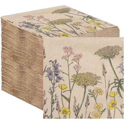 Talking Tables TableKind 100 Tovaglioli di Carta Riciclata Morbida 2 Veli 33cm Floreali Monouso Eco-Compatibili Kraft Non Sbiancati Compostabili per Feste Matrimoni Pasqua Talking Tables TableKind 100 Tovaglioli di Carta Riciclata Morbida 2 Veli 33cm Floreali Monouso Eco-Compatibili Kraft Non Sbiancati Compostabili per Feste Matrimoni Pasqua