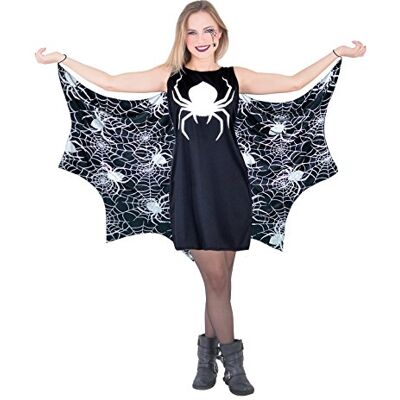 Ciao Spider Lady Costume con Mantello, Nero, Taglia Unica, Ciao Spider Lady Costume con Mantello, Nero, Taglia Unica,