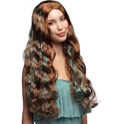 Boland Parrucca da sirena per costumi in maschera per feste a tema, Halloween o carnevale, parrucca di capelli sintetici Boland Parrucca da sirena per costumi in maschera per feste a tema, Halloween o carnevale, parrucca di capelli sintetici