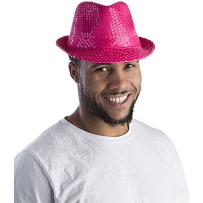 Dress Up America Cappello Fedora con Paillettes per Adulti – Cappello da Festa Luccicante, Accessorio Costume per Halloween, Danza e Serate a Tema Dress Up America Cappello Fedora con Paillettes per Adulti – Cappello da Festa Luccicante, Accessorio Costume per Halloween, Danza e Serate a Tema