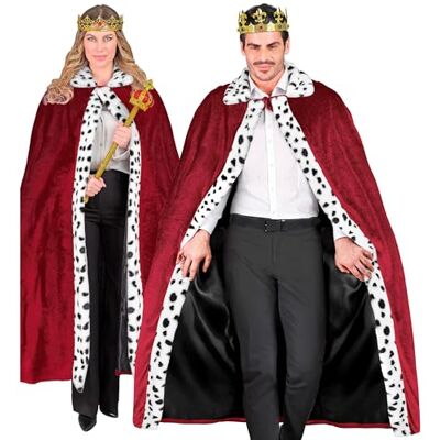W WIDMANN MILANO Party Fashion Mantello da re, rosso, 140 cm, mantello, mantello, principe, re e regine, Medioevo W WIDMANN MILANO Party Fashion Mantello da re, rosso, 140 cm, mantello, mantello, principe, re e regine, Medioevo