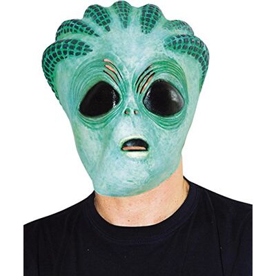 Ciao Hello -Alien Maschera in Lattice, Verde, Taglia Unica Ciao Hello -Alien Maschera in Lattice, Verde, Taglia Unica
