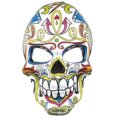 Boland Maschera Mr. Day of The Dead per Halloween e Carnevale, Accessorio per Costumi di Carnevale, Dia de Los Muertos Boland Maschera Mr. Day of The Dead per Halloween e Carnevale, Accessorio per Costumi di Carnevale, Dia de Los Muertos