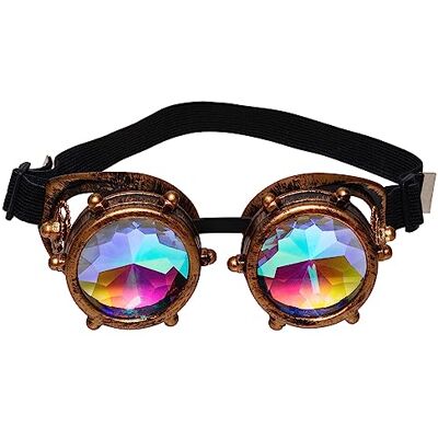Boland – Occhiali da festa Spacepunk con elastico elastico, unisex, occhiali da saldatore, steampunk, Timepunk, accessori per carnevale, Halloween Boland – Occhiali da festa Spacepunk con elastico elastico, unisex, occhiali da saldatore, steampunk, Timepunk, accessori per carnevale, Halloween