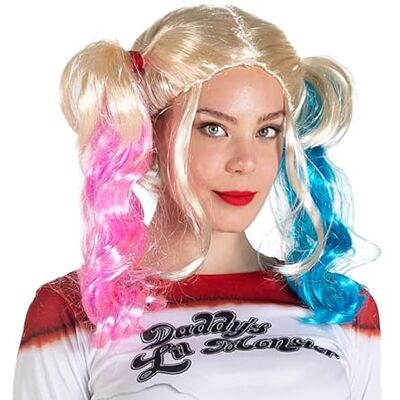 Ciao Parrucca Harley Q Suicide Squad ragazza donna originale DC Comics Ciao Parrucca Harley Q Suicide Squad ragazza donna originale DC Comics