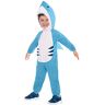 amscan Costume da squalo per bambini, età 3-4 anni, unisex, colore: Blu/Bianco