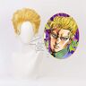 SKYXD La bizzarra avventura di JoJo Giorno Giovanna Parrucca dorata Costume cosplay Parrucche per capelli in stile Halloween Gioco di ruolo GIOGIO